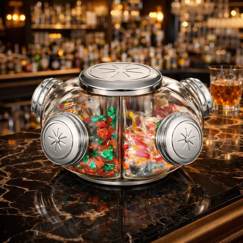 The Candy Carousel presented as a sculptural centerpiece